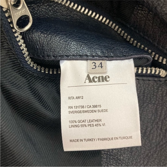 ACNE Rita Leather Jacket - Picture 6 of 7